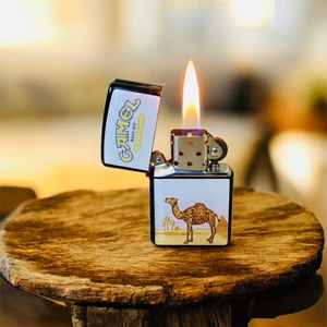 Benzinli Çakmak Camel Damla Baskı