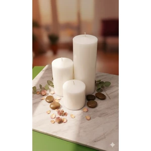 Mete Mum 3'lü Kütük Mum