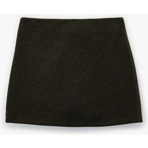 Regular Fit A Kesim Kaşe Mini Etek