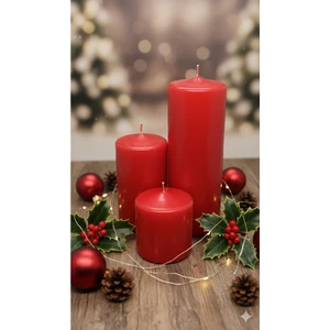 Mete Mum 3'lü Kütük Mum