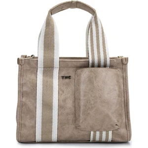 Tamer Tanca Kadın Vegan Bej Omuz Çanta 1003 2000 Bn Canta SK23/24 Bej Krsk Rgn