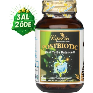 Postbiyotik 210 Milyar Cfu Rhamnosus & Plantarum Sindirim (21Kapsül & 700mg) | Akıllı Gıda Takviyesi