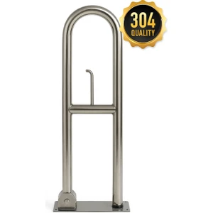 Engelli Tutunma Barı Tuvalet Kağıtlıklı Banyo Wc Küvet Paslanmaz