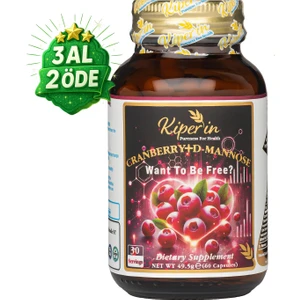 Cranberry, D-mannoz, C Vitamin - Idrar Yolu Sağlığı (60Kapsül & 1400mg)