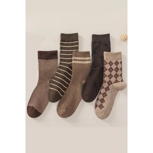 5 Çift Erkek Renkli Soket Çorap