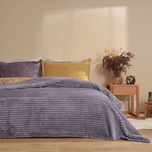 Sova Tek Kişilik Wellsoft Battaniye - Kül Moru