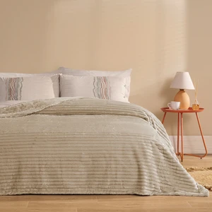 Sova Tek Kişilik Wellsoft Battaniye - Kum Beji