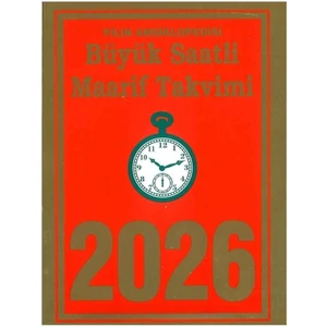 Saatli Maarif Takvimi Büyük Boy 2026 Yılı