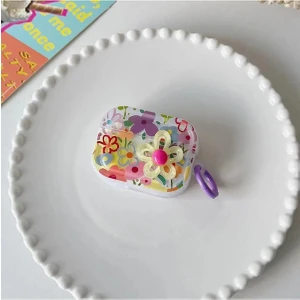 Kılıf Benim Airpods Pro 3. Nesil Uyumlu Sevimli Leopar Mermer Desenli Kulaklık Koruma Kılıfı ( 2025 )