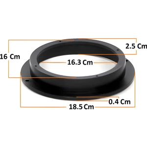 16 cm Hoparlör Için 2.5 cm Plastik Yükseltme Kasnak Takımı