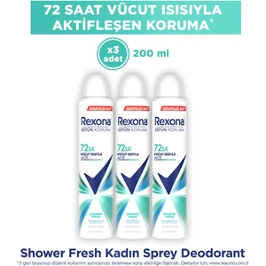 Kadın Sprey Deodorant Shower Fresh 200 ml X3