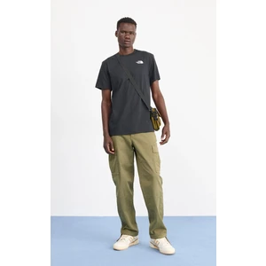 The North Face Erkek Siyah Logo Baskılı T-Shirt (Sırt Baskılı)