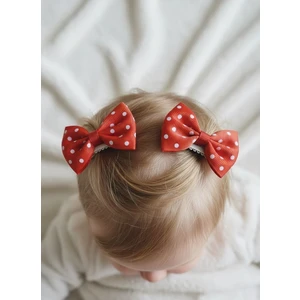 Toka Delisi Saçsız Bebek Tokası, Ikili Sevimli Saç Acıtmayan Kurdeleli Saçsız Bebek Tokası