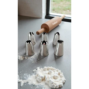 Büyük Boy Tafce 6’lı Yıldız Uçlu Krema Duy Seti – Pasta, Tulumba Tatlısı, Kurabiye Süsleme Uçları