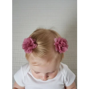 Toka Delisi Saçsız Bebek Tokası, Ikili Sevimli Saç Acıtmayan Tüllü Kurdeleli Saçsız Bebek Tokası