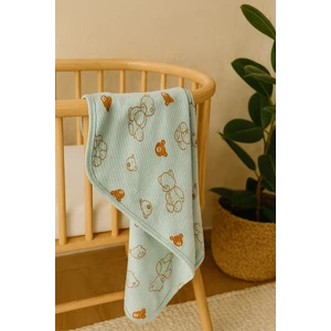 Omy Desenli Battaniye&kundak 85 x 90  cm  Pamuklu Kumaş