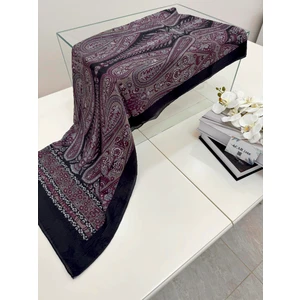 Acar İpek Etnik Desen Bambu Kraş Şal