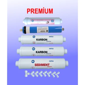 -Premium, Nsf+Vontron-İhlas aura cebilon-Silver-Platinum-Plus ve Tüm Kapalı Kasa su arıtma filtresi,5 li Filtre seti