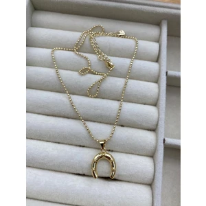 Çelik At Nalı Şans Kolye