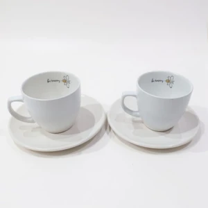 Tutku Home 2’li Türk Kahvesi Fincan Takımı 4 Parça – Fincan ve Tabaklı Şık, Dayanıklı, Hediyelik Set