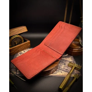 El Yapımı Hakiki Deri Cüzdan - Bifold Klasik
