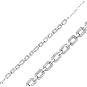 Zincir Gümüş Bileklik BLK35