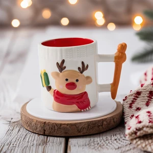 Joyful Geyik Figürlü Kupa 388 ml
