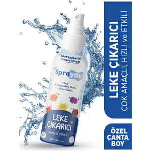 Doğal Çamaşır Leke Çıkarıcı Sprey 125 ml | Taşınabilir, Çok Amaçlı, Bebek & Hassas Cilt, Ph Nötr