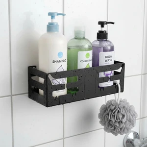 Şampuanlık Banyo Rafı Siyah