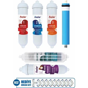 Piksel Aqua Master 10 Aşamalı RO Membranlı Su Arıtma Cihazı Filtre Seti