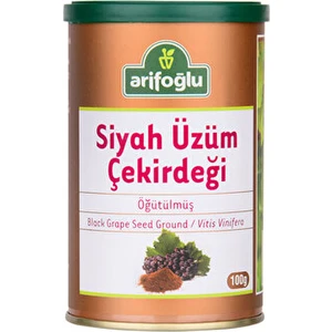 Siyah Üzüm Çekirdeği Öğütülmüş 100g Teneke Kutu Özel Baharatlar Türkiye Menşeli