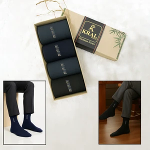 Kral Socks Erkek Çorap Cotton Dikişsiz Jakarlı Mevsimlik Uzun Çorap