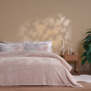 Sova Çift Kişilik Wellsoft Battaniye - Pudra