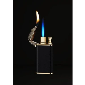 Ejderha Alevli Lüks Çift Yanar Çakmak