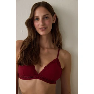 Bordo Soft Triangle Padded Sütyen