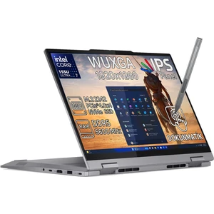 Thinkbook 14 2-In-1 G4 Iml Intel Core Ultra 7 155U 64GB 2TB SSD Freedos 14" Wuxga IPS Panel Dokunmatik Ekran Laptop 21MX002VTRN6 + Lenovo Slim Pen