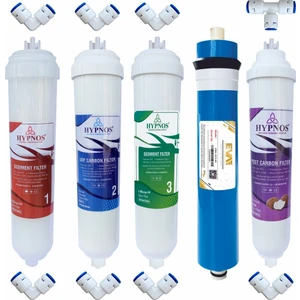 Piksel Aqua Hypnos 5 Aşamalı EVA Membranlı Dirsekli Kapalı Kasa Filtre Seti