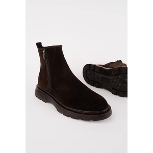 Chelsey Hakiki Deri Çift Fermuarlı Erkek Kışlık Bot