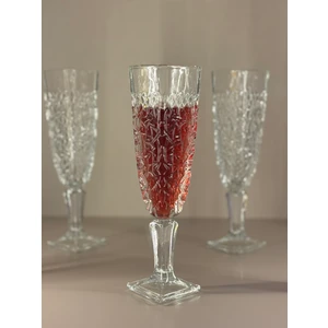 Begonya Desenli Kahveyanı Ayaklı Kadeh