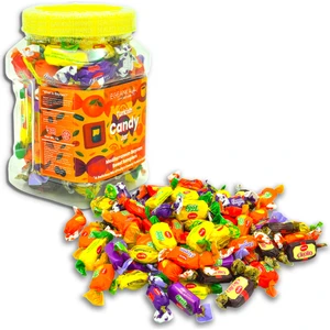 Kent Karışık Bayram Şekeri, Meyveli Yumuşak Şeker ve Sütlü Bonbon - 450 Gram