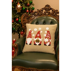 45X45 cm Nakışlı Kalın Kumaş Yeni Yıl Temalı 2'li Kırlent Kılıfı – YENIYIL2026 – Dekoratif Yastık Kılıfı