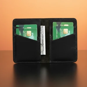 Enrico Slim Deri Kartlık Rst1 Parlak Siyah