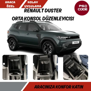 Topraks Shop PSA CODE Renault Duster Orta Konsol Düzenleyici (2024-2025 Model)