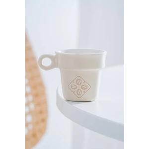 Ruby Porselen Espresso Bardağı Krem - 90 ml