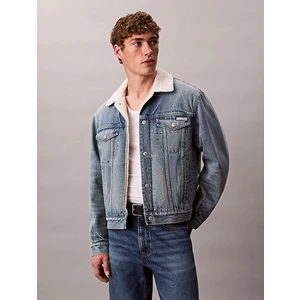 Calvin Klein Erkek Mavi Kot Ceket