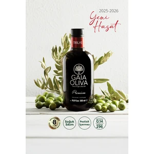 Gaia Oliva Premium Trilye Natürel Sızma Zeytinyağı 500 ml (Yeni Hasat)