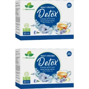 Dr. Natural 2 Adet Mavi Hindiba Detox Karışık Bitki Çayı 30 Şase Mavihindiba Detoks Tozu