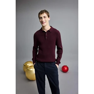 Standart Fit Polo Yaka Triko Kazak E5335AX24WN