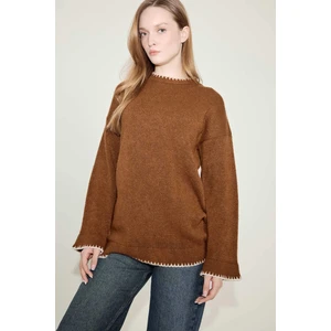 Regular Fit Bisiklet Yaka Triko Kazak Tunik G6342AX25WN