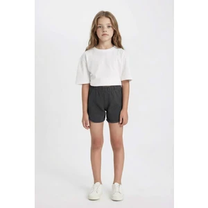 Kız Çocuk Waffle Şort D0903A824HS
